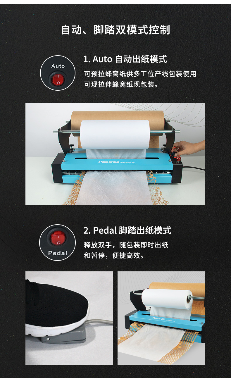 PaperEZ 蜂窩自動(dòng)走紙機(jī)(WrapAuto)