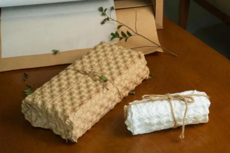 環(huán)保綠色紙品包裝耗材風(fēng)琴壓泡紙